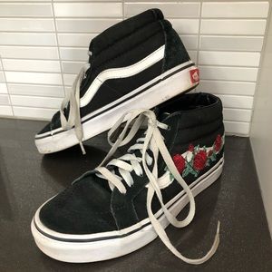 Vans suede unisex floral high tops